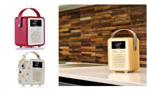 View Quest Retro Mini DAB, DAB+ & FM Radio, Bluetooth Speaker & Alarm